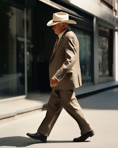 Classy Cowboy Brown Suit